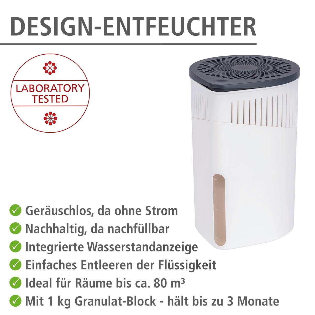 WENKO Luftentfeuchter Drop, für 80 m³ Räume, 1 x 1000 g günstig online kaufen