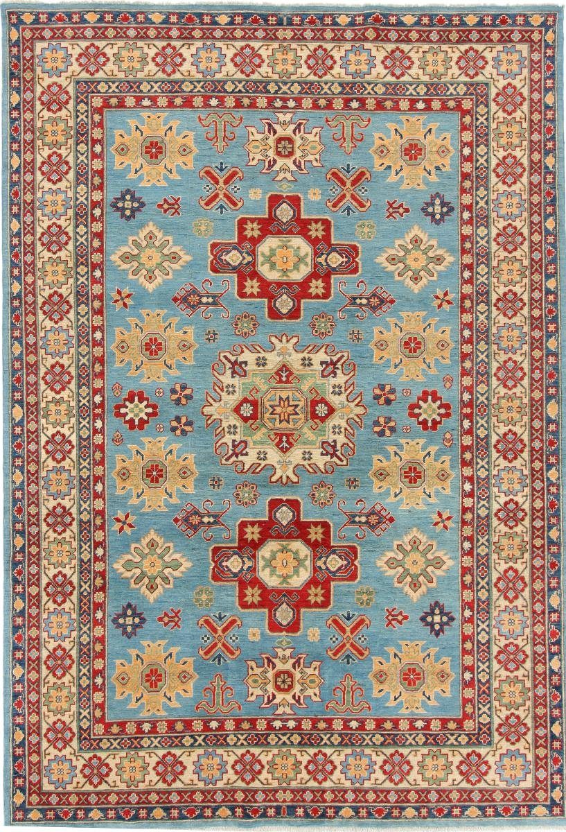 Orientteppich Kazak 201x295 Handgeknüpfter Orientteppich, Nain Trading, rechteckig, Höhe: 5 mm