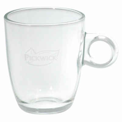 PICKWICK Teeglas Tee Glas hitzebeständig, Becher mit Henkel, 250 ml, Glas