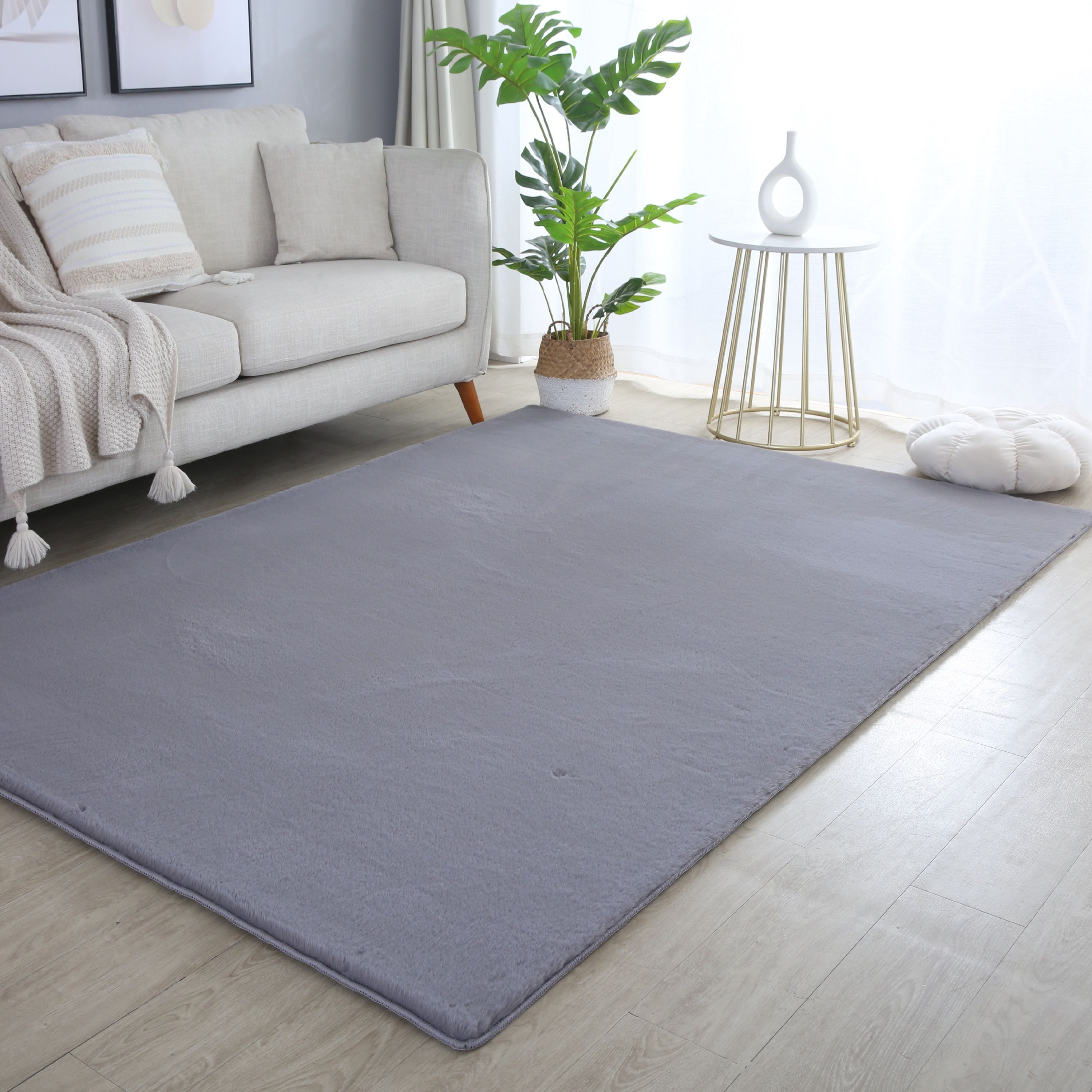 Carpettex Hochflor-Teppich Unicolor - Einfarbig, Läufer, günstig online kaufen