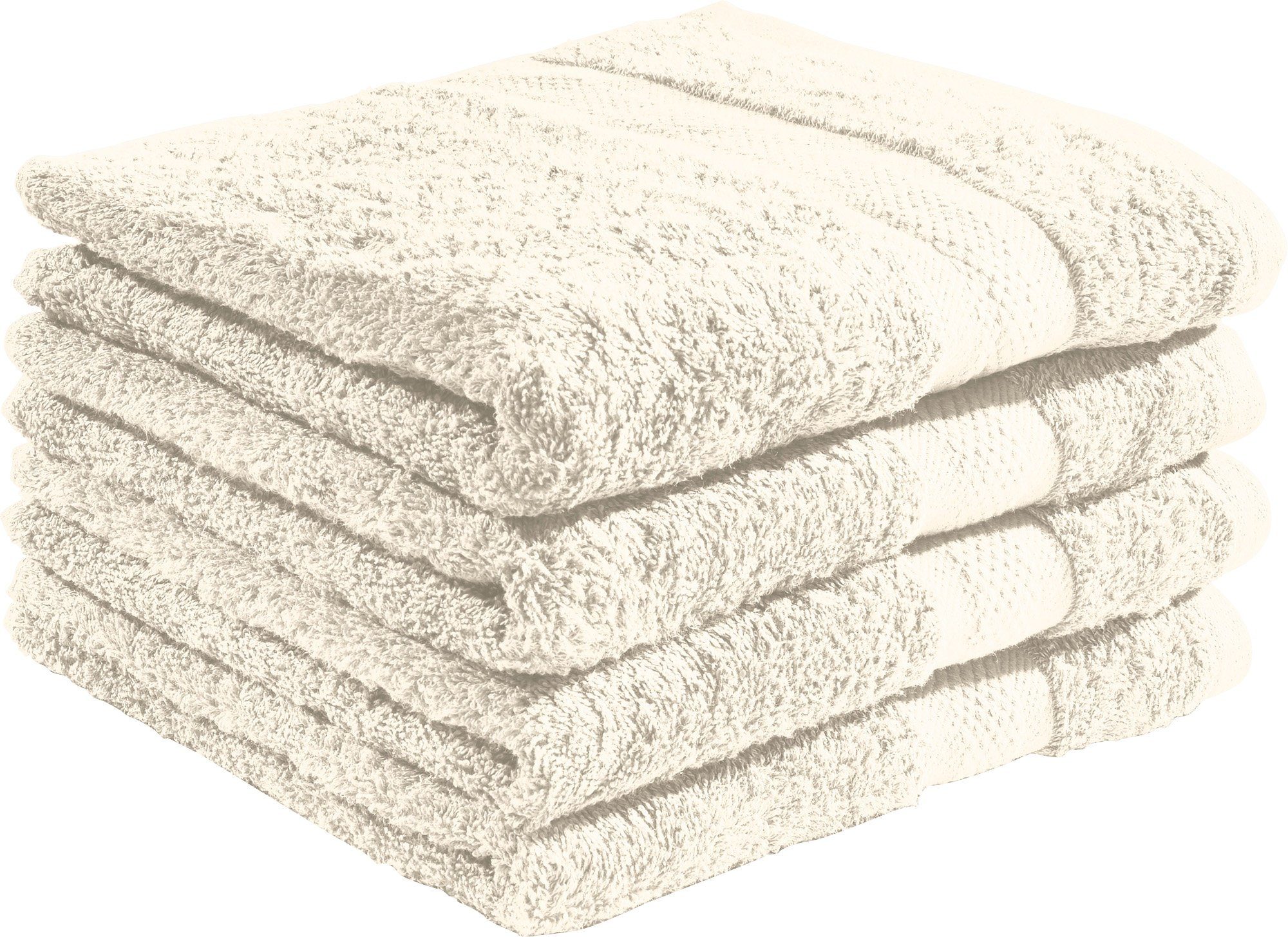 REDBEST Duschtuch Duschtuch "Chicago" 4er-Pack, Frottier, Walk-Frottier Uni