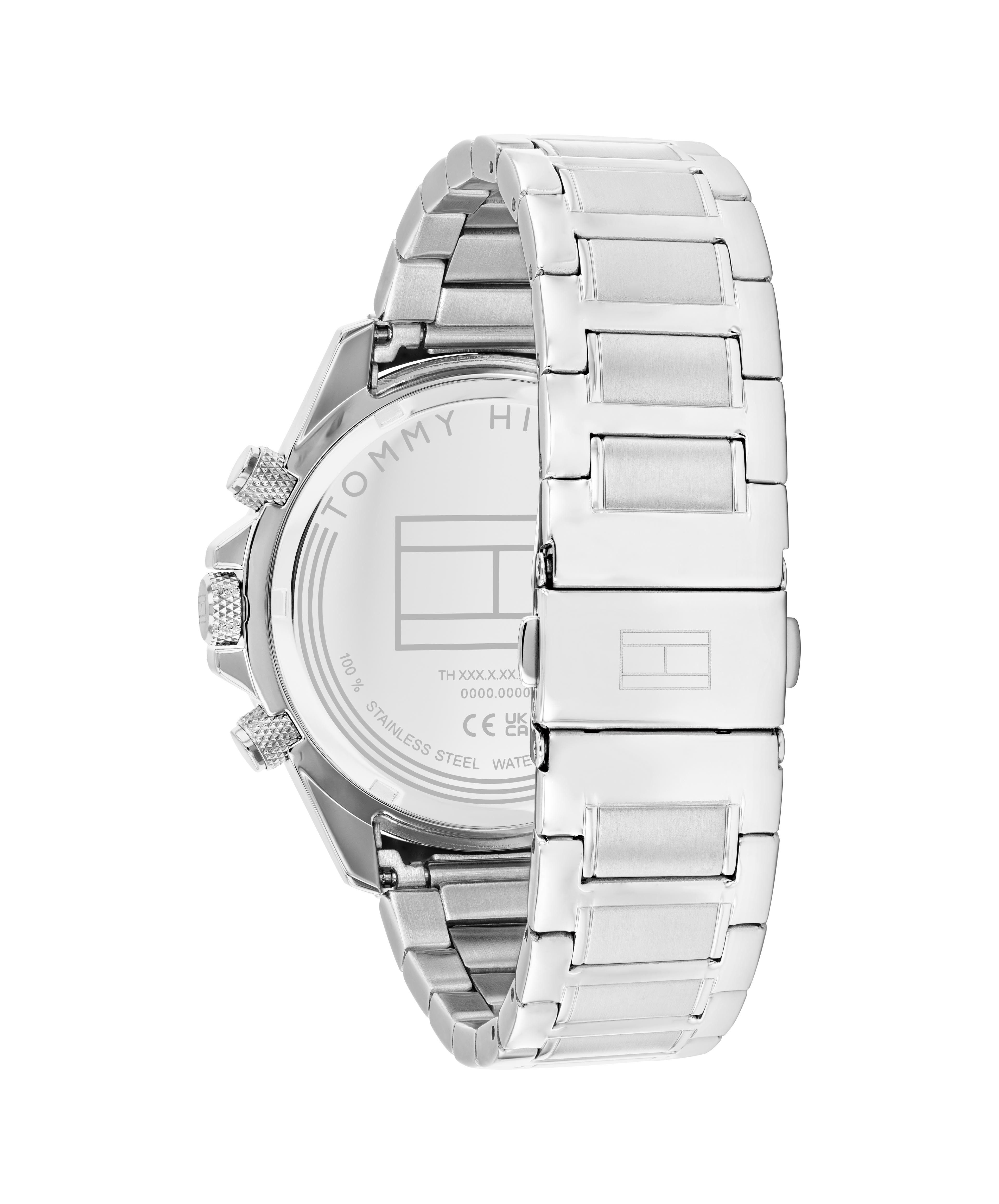 Tommy Hilfiger Multifunktionsuhr CLARK 1792238, Quarzuhr, Armbanduhr, Herrenuhr, Edelstahlarmband, analog