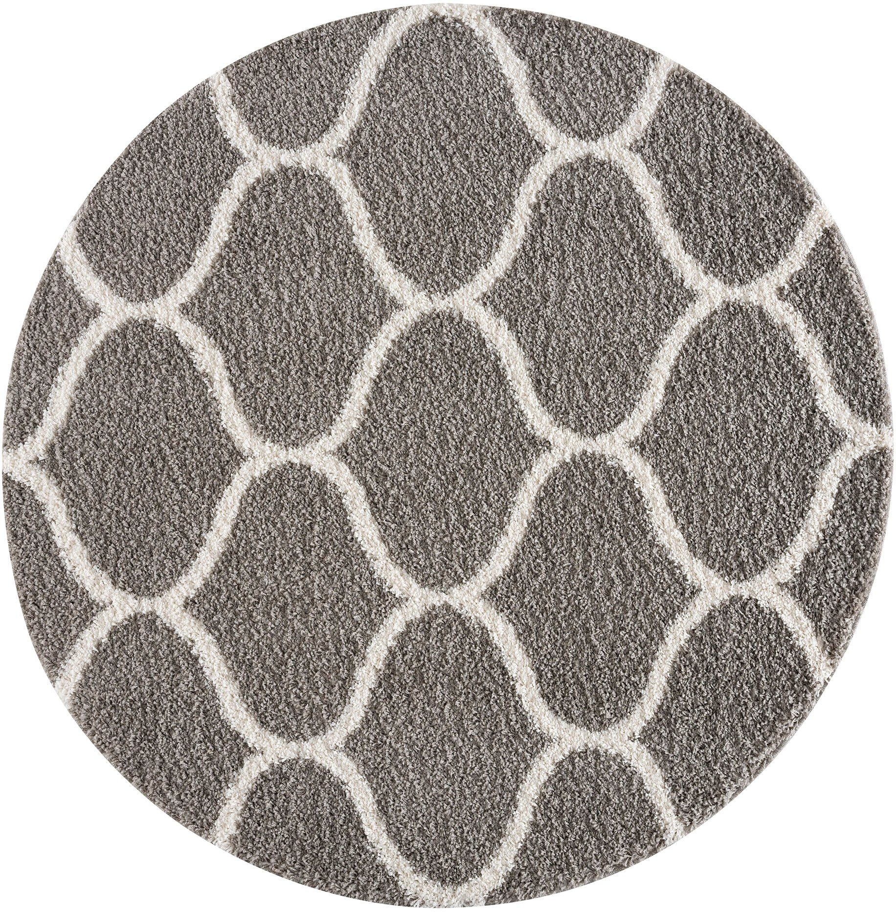 Sanat Hochflor-Teppich Madrid, rund, Höhe: 30 günstig online kaufen