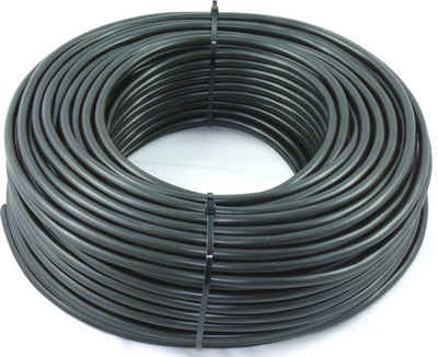 maxgo® PVC Schlauchleitung H05VV-F 3G2,5 3x2,5 Schwarz 10m Elektro-Kabel, (1000 cm), 10m