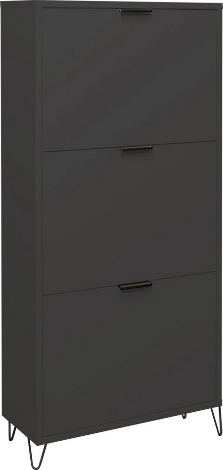 Mäusbacher Schuhschrank Bonnie Breite 61 cm mit 3 Klappen und Drahtgestell