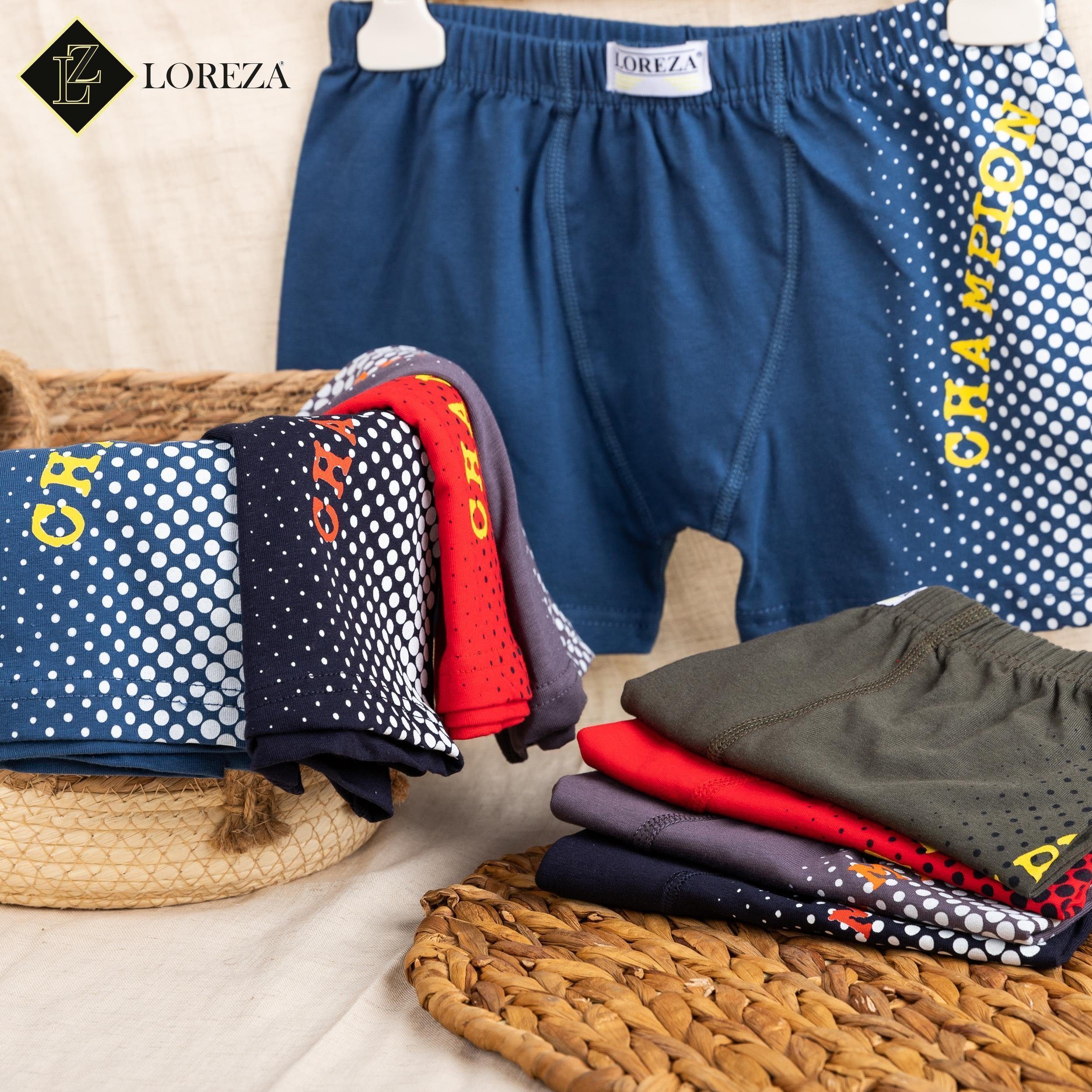 LOREZA Boxershorts 10er Set Jungen Boxershorts - Champion - Bunt (Spar-Packung, 10-St) – Bild 3 von 5