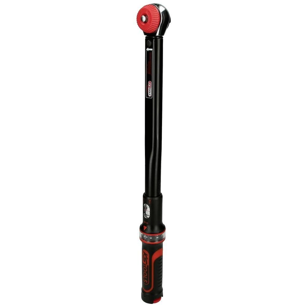 KS Tools Drehmomentschlüssel 1/2″ Ratschen-Drehmomentschlüssel Drehknopf, 80-420Nm, mit Knarre