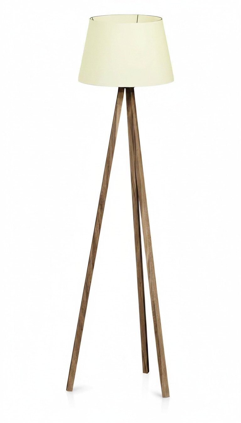 JVmoebel Stehlampe Moderne weiße Holz Stehlampe elegant für Wohnzimmer Schlafzimmer Büro, Ohne Leuchtmittel, Kaltweiß, Warmweiß, Tageslichtweiß, Made in Europe