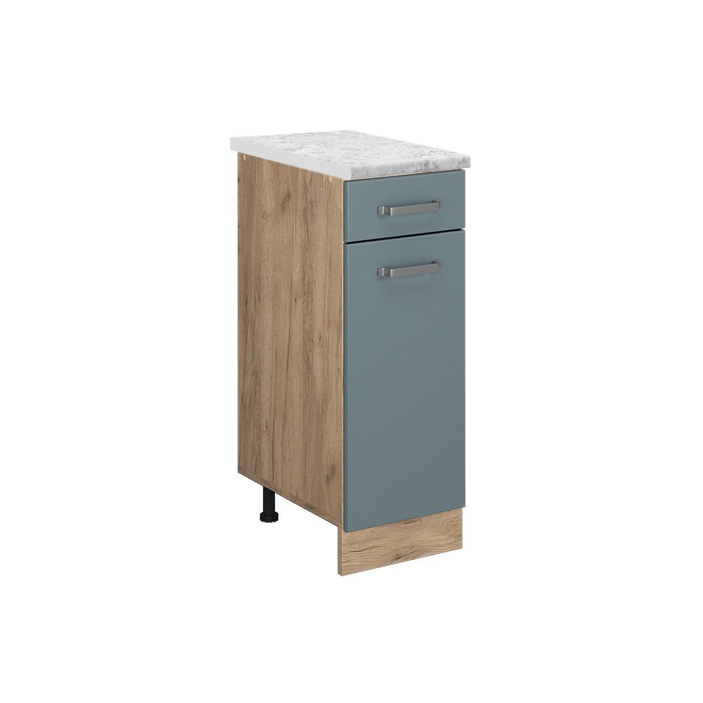 Vicco Unterschrank R-Line, Blau-Grau/Goldkraft Eiche, 30 günstig online kaufen