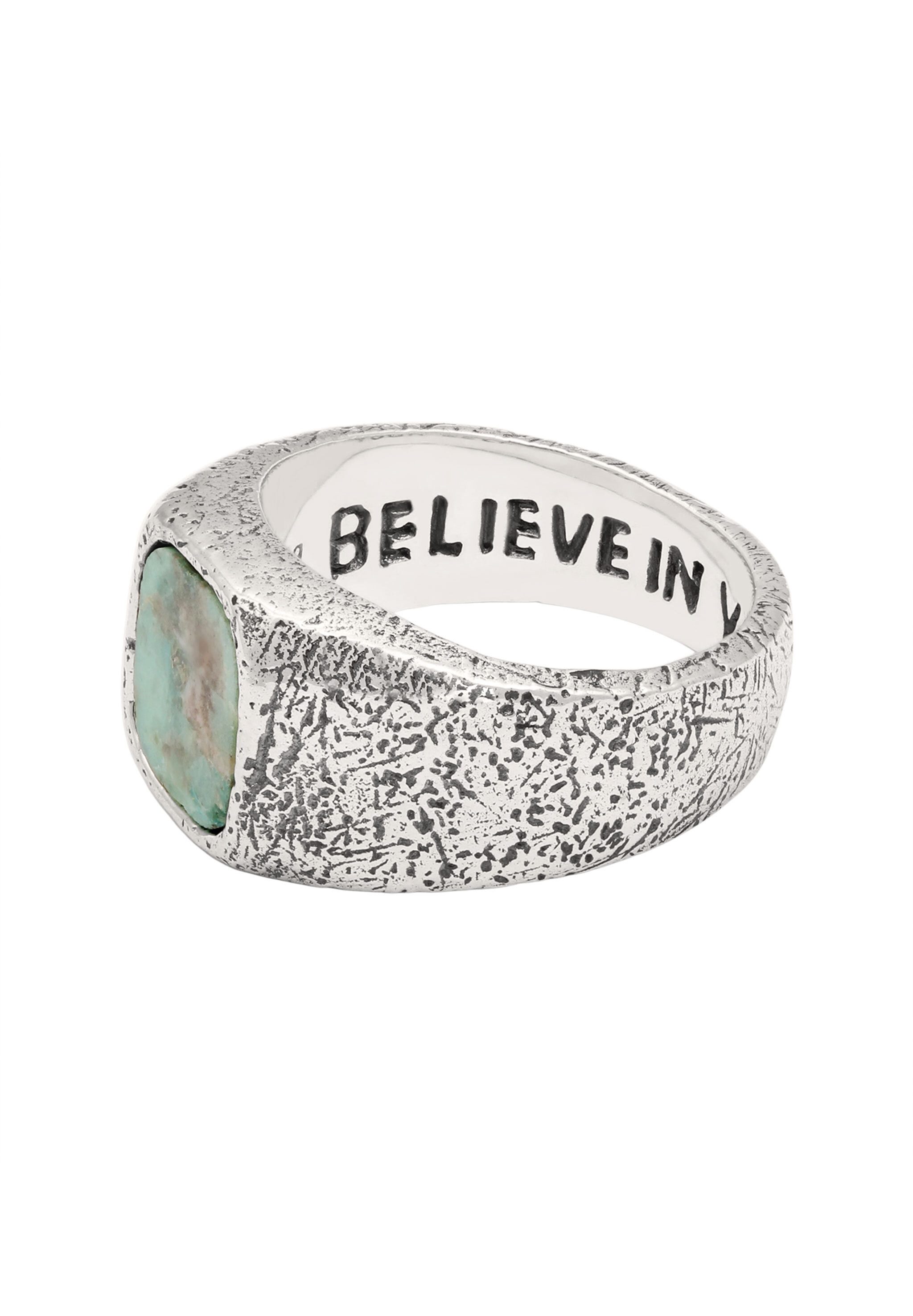 HAZE & GLORY Siegelring Siegelring afrikanischer Türkis 925 Sterling Silber – Bild 5 von 5