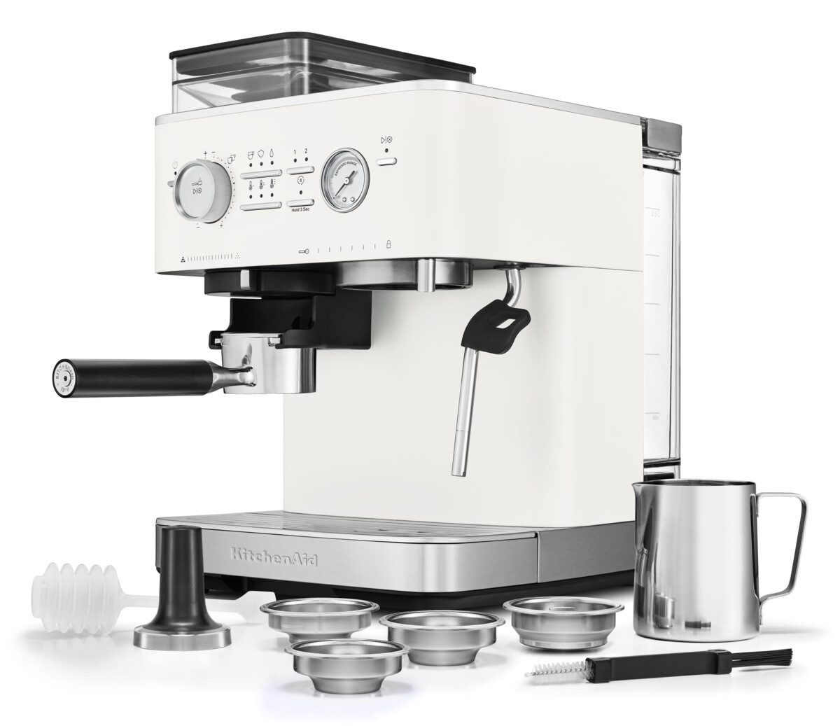KitchenAid Espressomaschine 5KES6551EPL, Siebträger mit Mühle