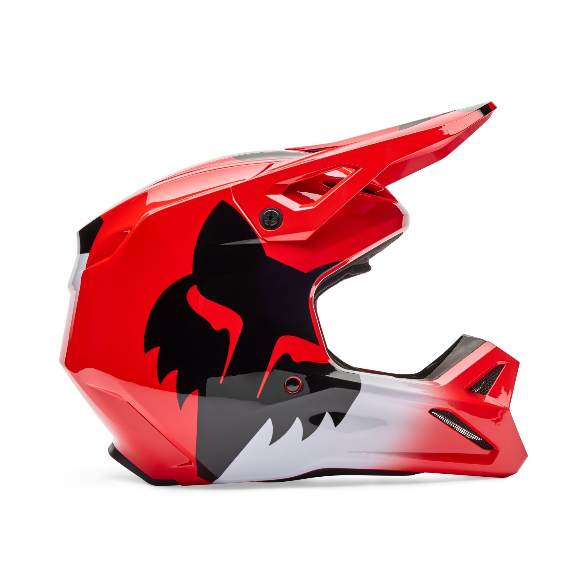 Fox Racing Motorradhelm Fox V1 Shield Motorrad Motocross Helm Rot