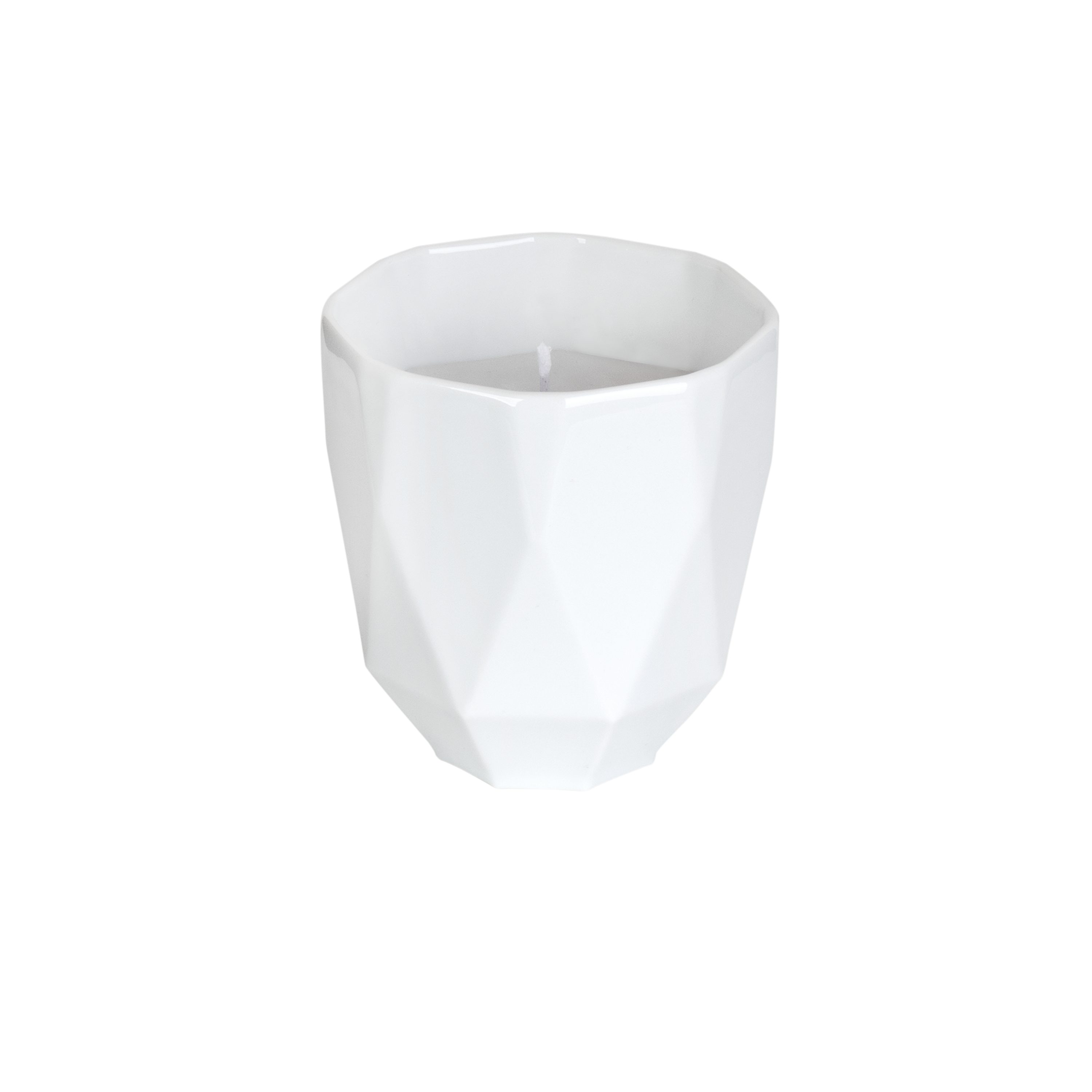 Mahlwerck Manufaktur Teelichthalter Windlicht Poly Light (1 St., inkl. Wachs) Pearl White