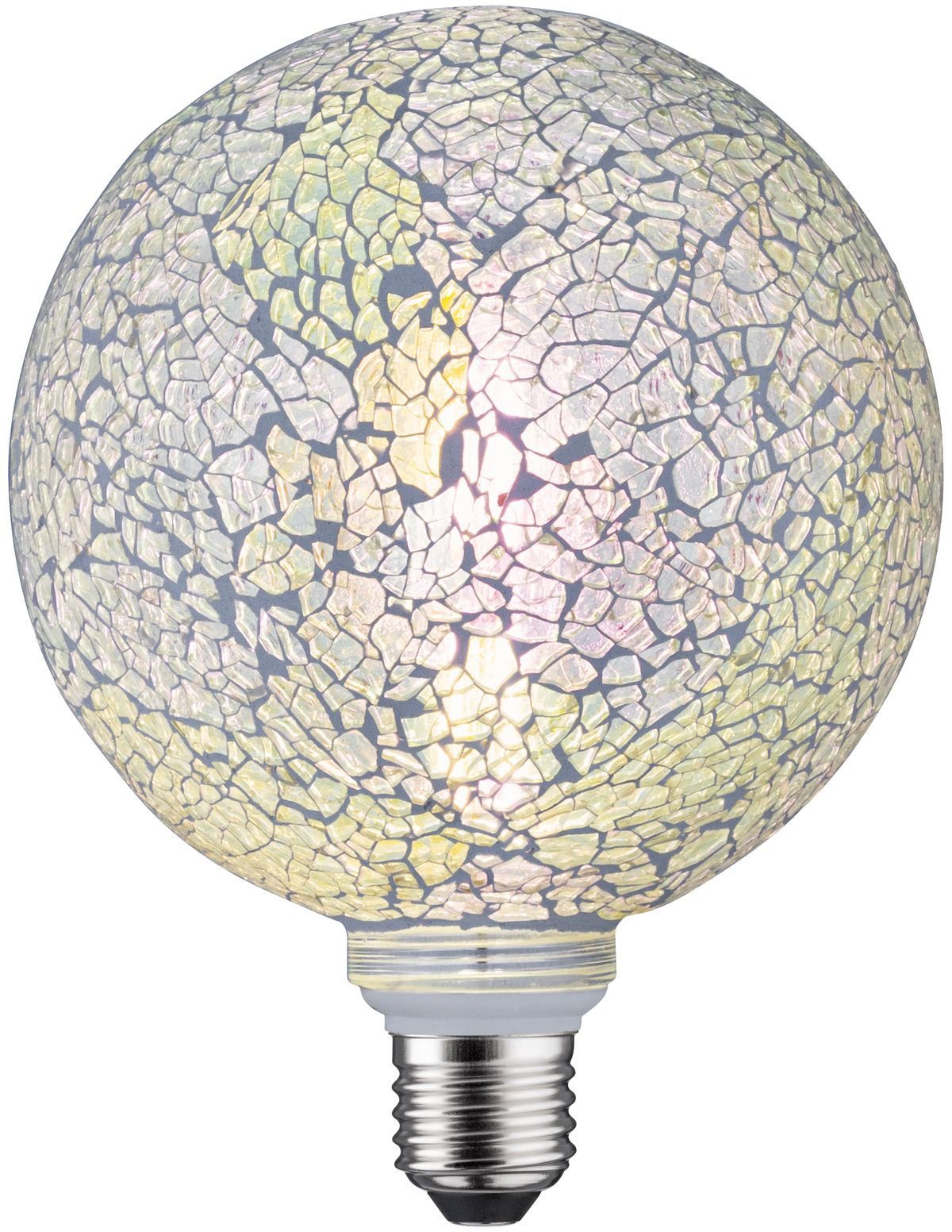 Paulmann LED-Leuchtmittel Miracle 1 St., 2700K Warmweiß Mosaic E27 dimmbar, E27, Weiß