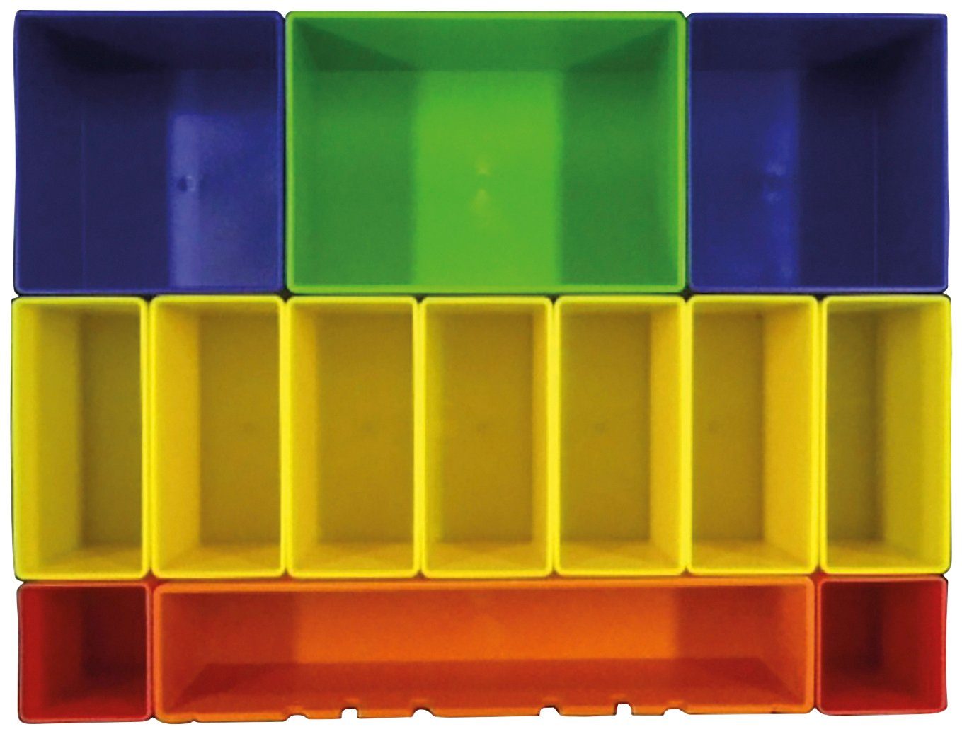 Makita Aufbewahrungsbox P-83652, farbig mit 13 Fächern