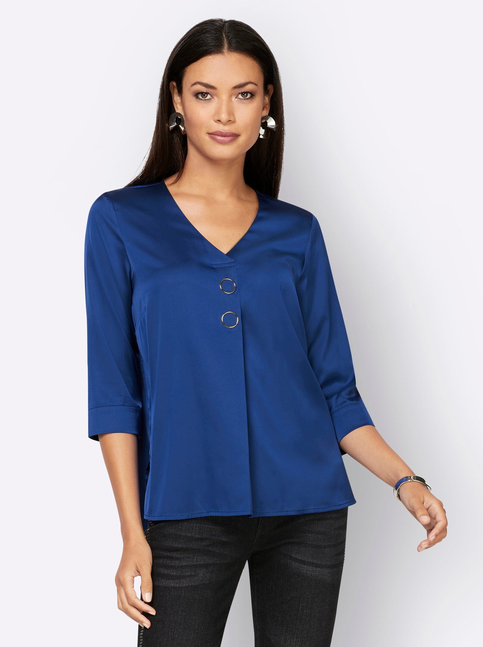 creation L Klassische Bluse Satinbluse günstig online kaufen