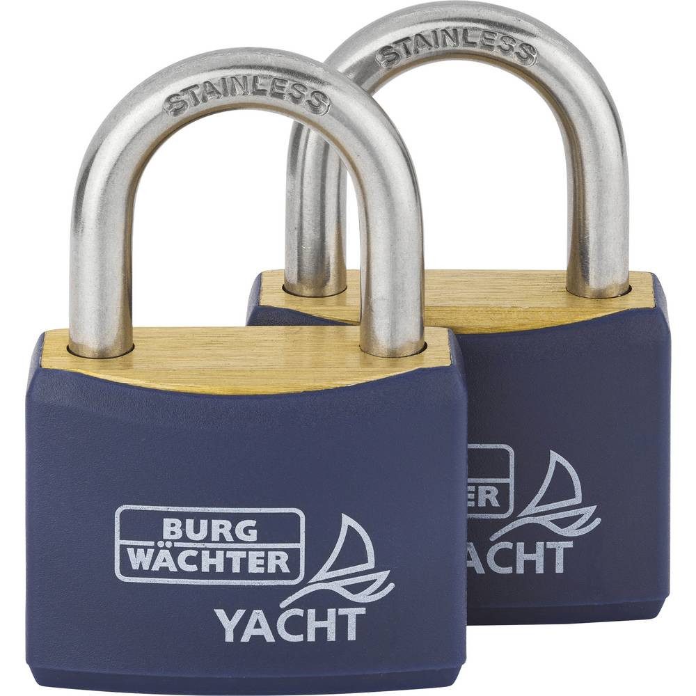 Burg Wächter Vorhängeschloss Vorhängeschloss-Set Duo 460 Ni 40 SB 2er Set Duo 460 Ni 40 SB
