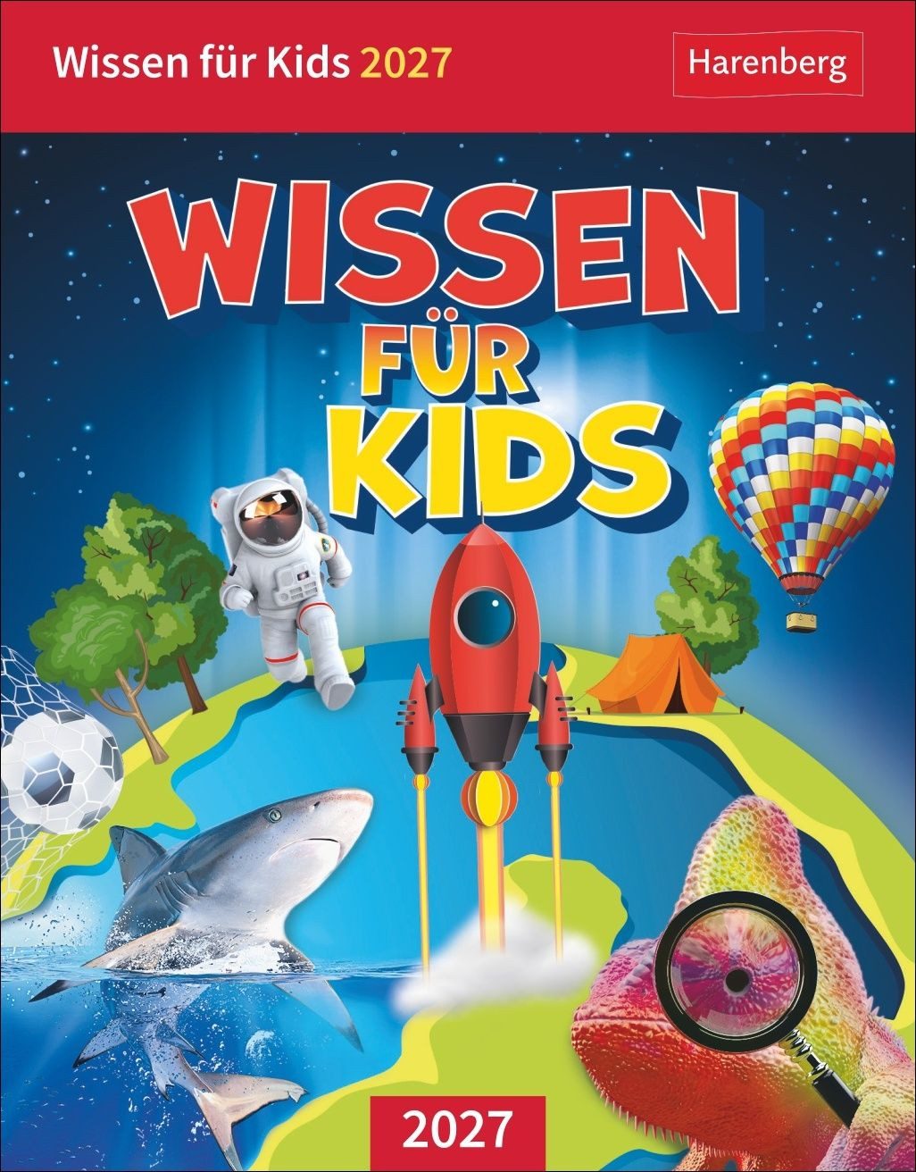 Tischkalender Wissen für Kids Tagesabreißkalender 2027 Spannende Fragen und Antworte