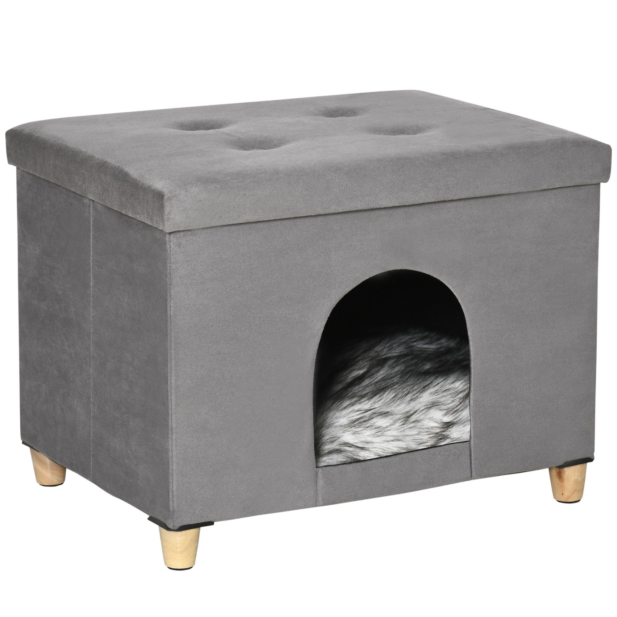 PawHut Tierbett Katzenhaus günstig online kaufen