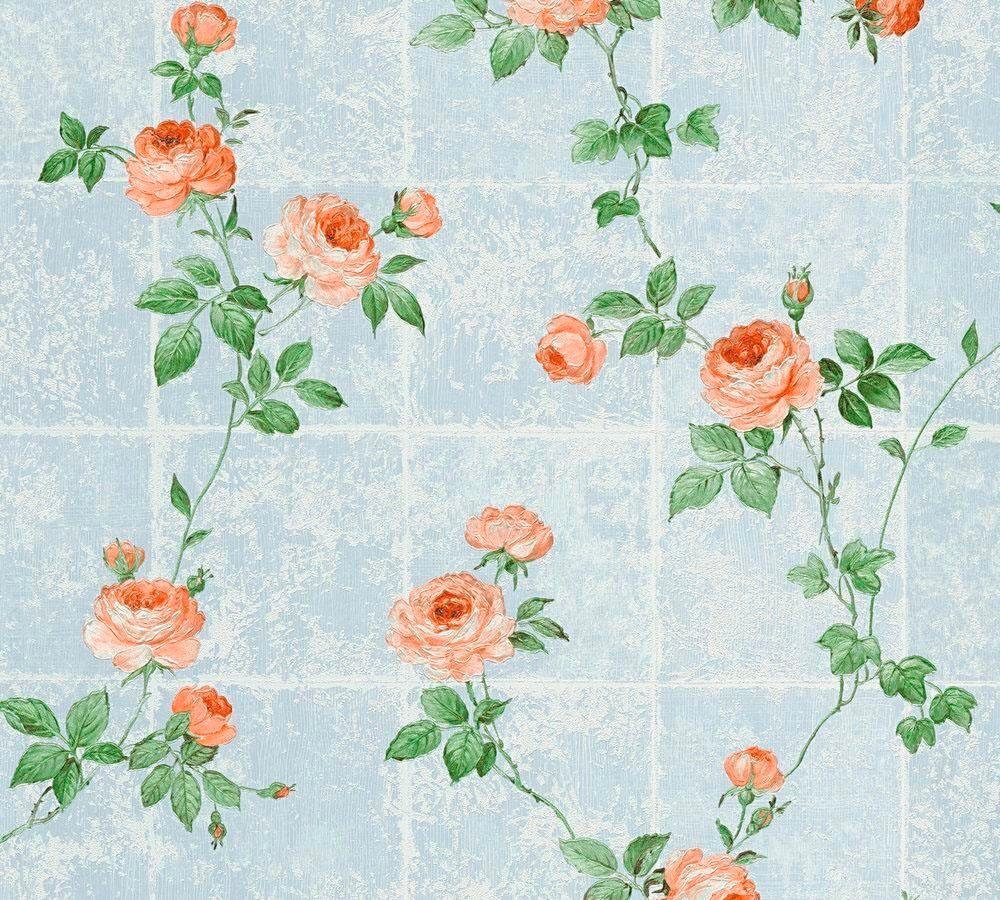 walls einfach Kleister anbringen / Floral der Château, Leicht zu Tapete living Wand floral, Vliestapete verarbeiten Blumen, geblümt, auf