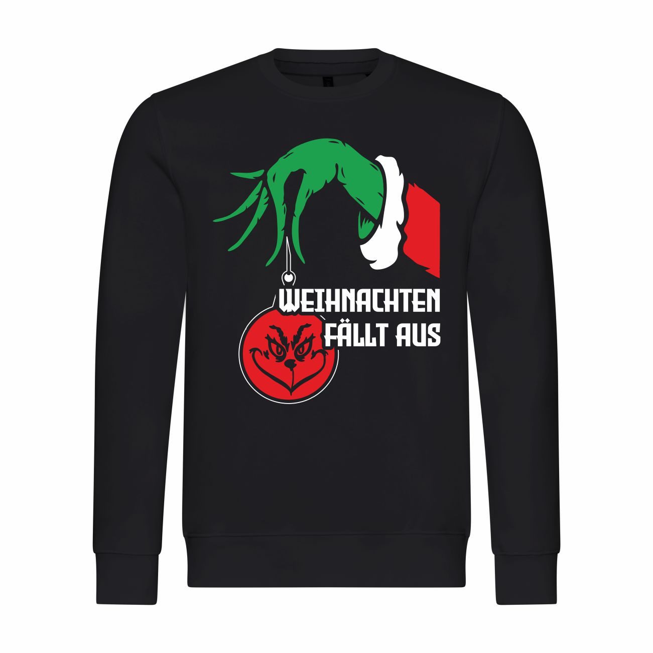 deinshirt Rundhalspullover Herren Pullover Weihnachten fällt aus Mit Print Motiv, Grafik