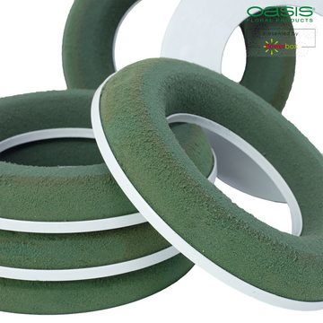 Oasis Schaumgummi OASIS® IDEAL SOLO Ring - 2,5 x 15 cm Ø, innen: 8,7 cm Ø - 6 St.