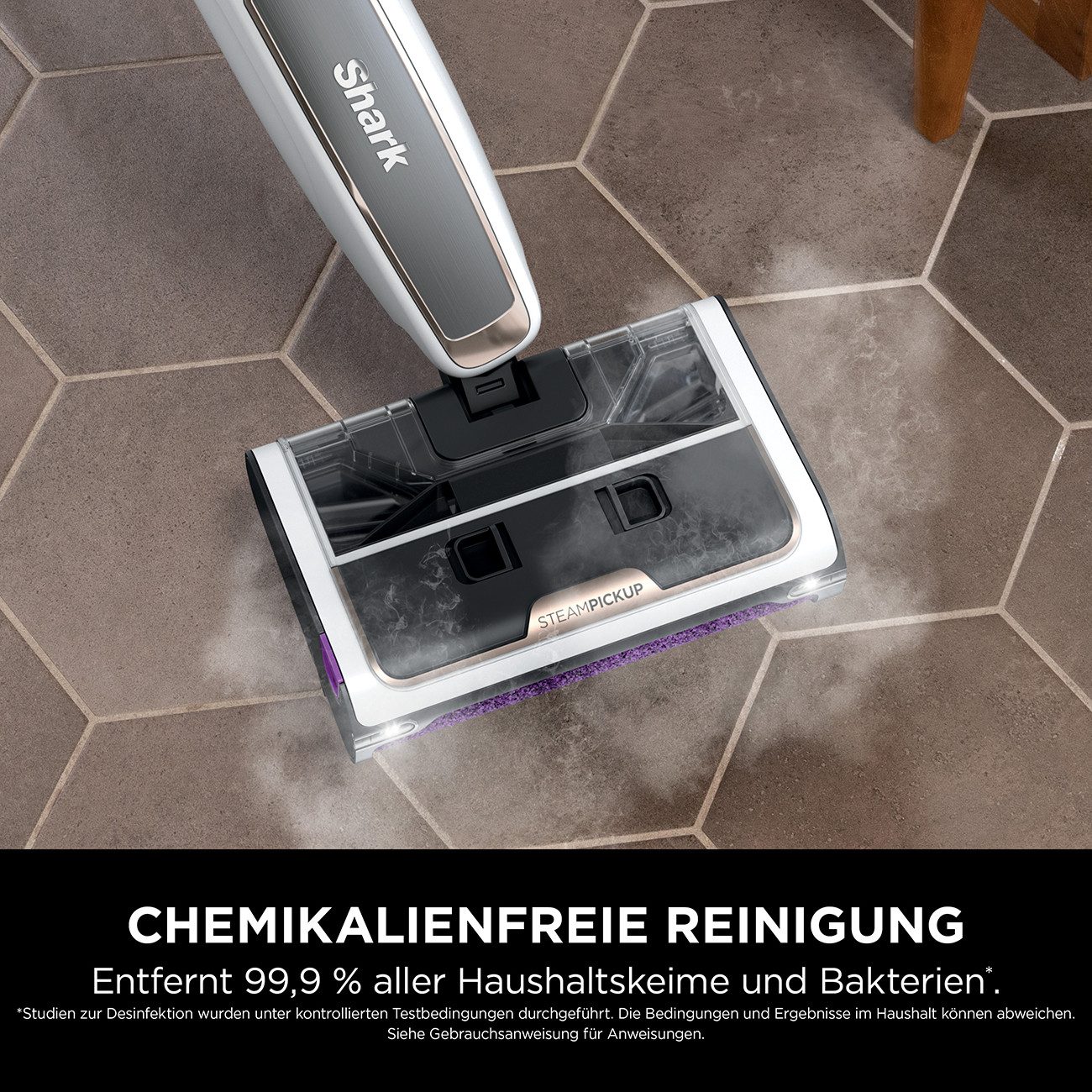 Shark Dampfreiniger SteamPickUp SD200EU, 1230 W, 3-in-1 Reinigung, Ganz ohne Chemikalien reinigen