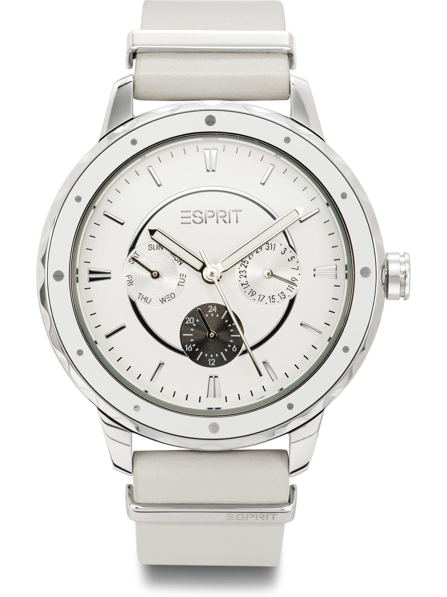 Esprit Quarzuhr ESPRIT Damen-Uhren Quarz, Klassikuhr Analog grau