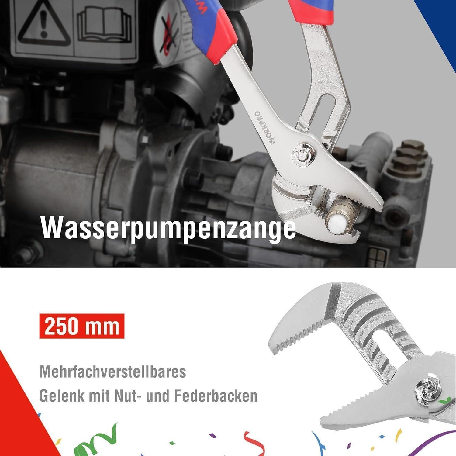 LuxusKollektion Zangenset Zangen Set Haushalt 5 tlg. Kombizange Spitzzange Seitenschneider