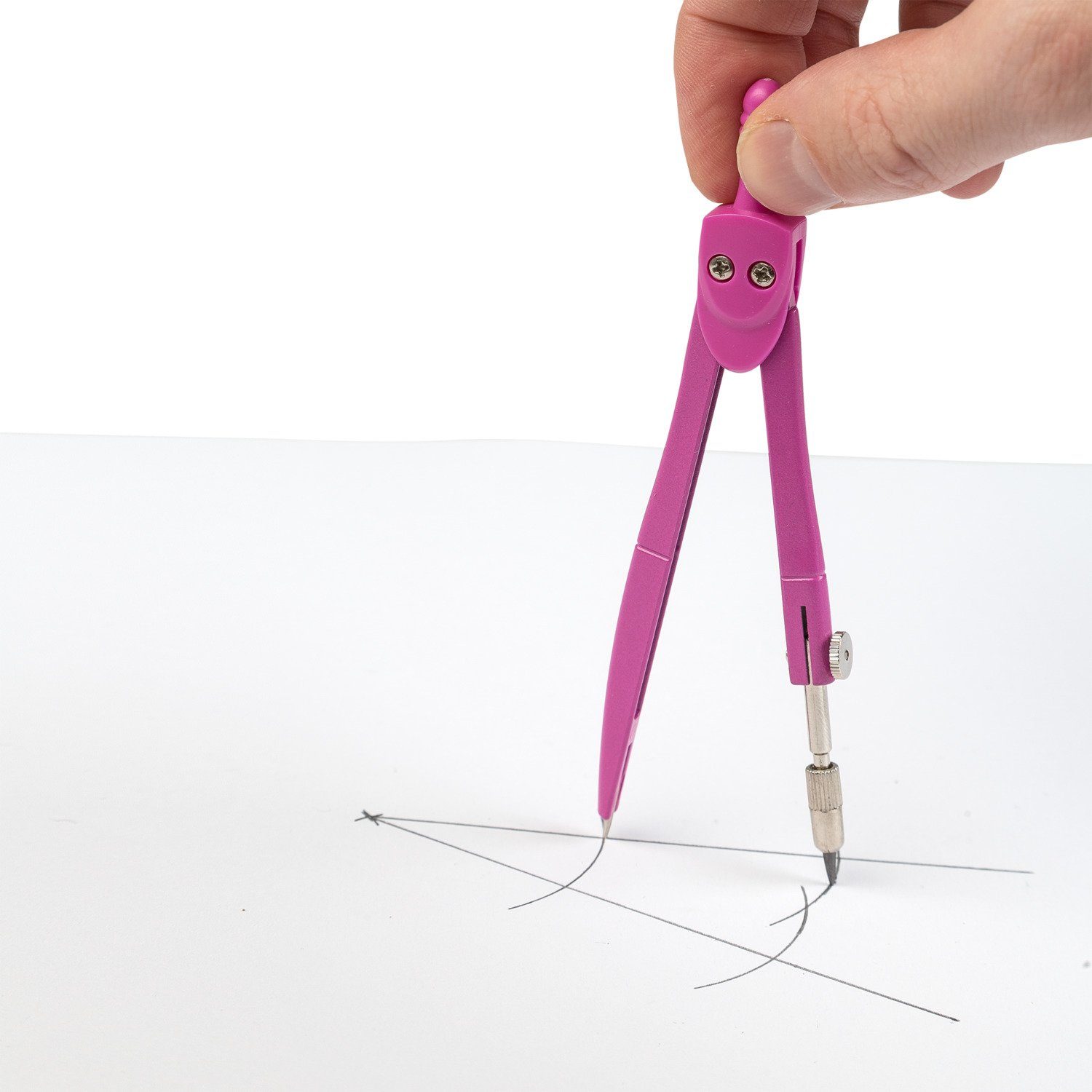 Idena Zirkel Idena 22071 - Schulzirkel mit Ersatzminen, pink, 1 Stück – Bild 5 von 5