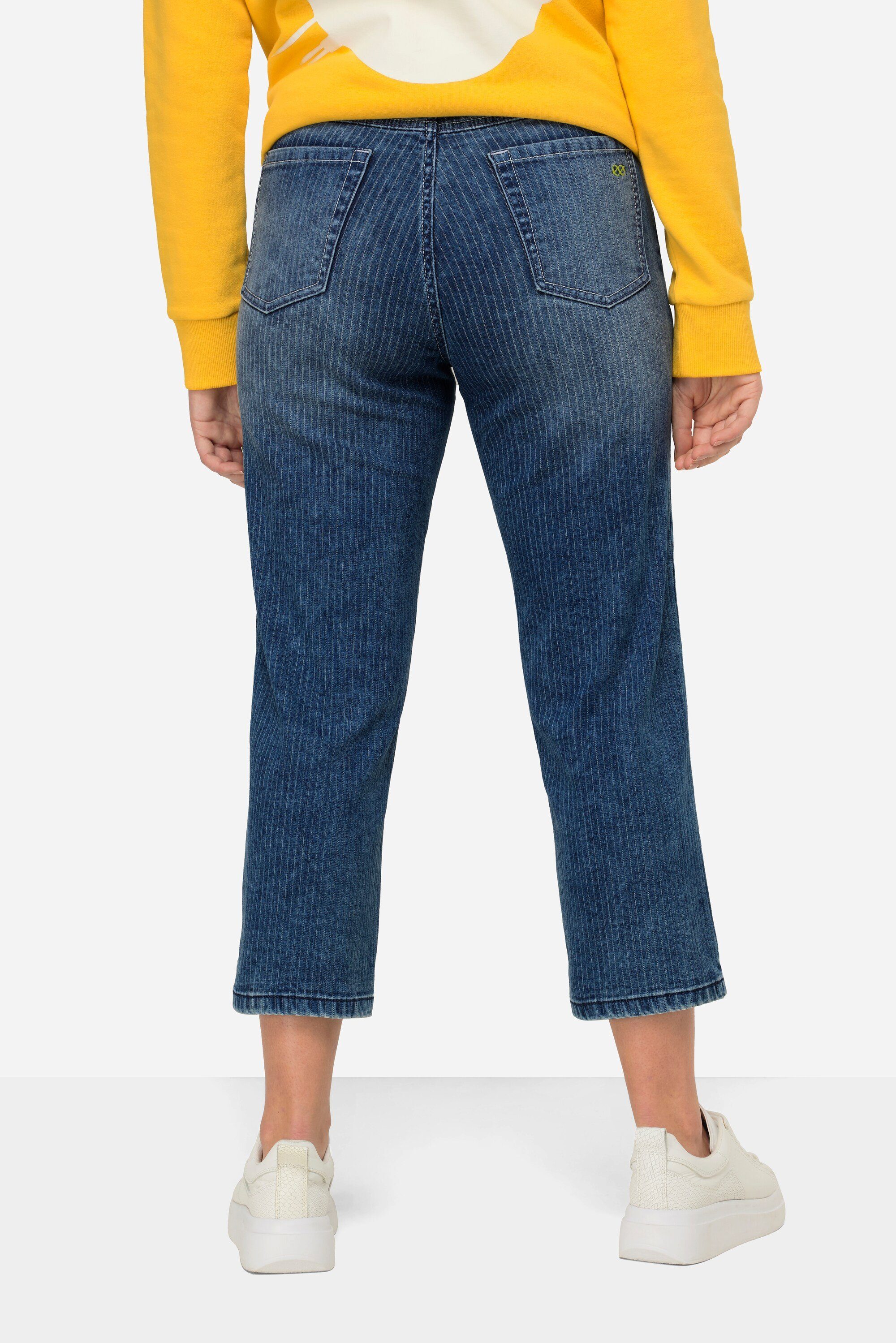 Laurasøn 5-Pocket-Jeans Streifenjeans Marlenehose 5-Pocket
