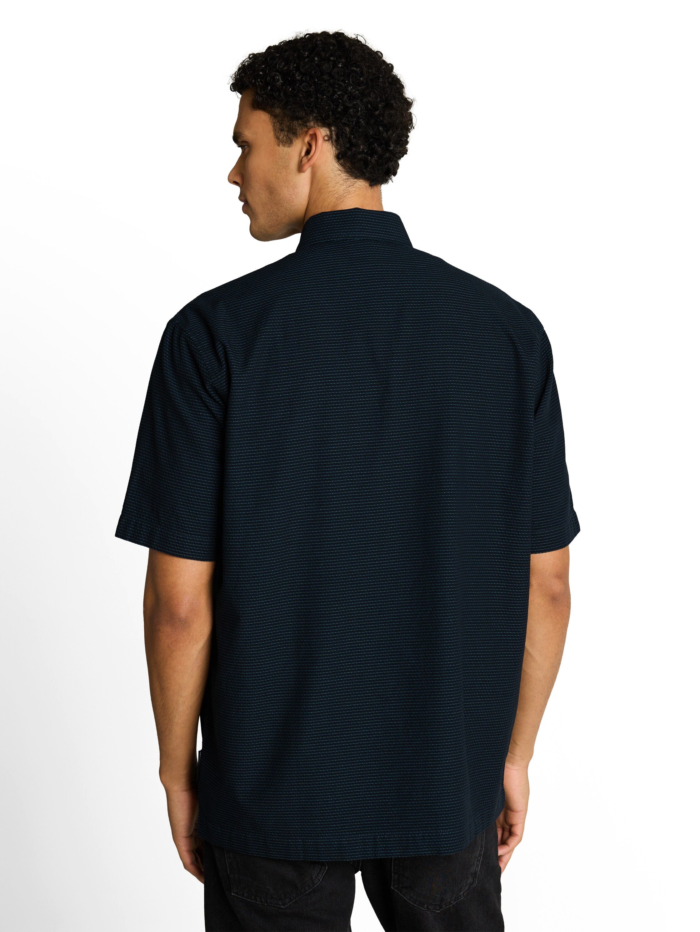 TOM TAILOR Denim Kurzarmshirt mit Streifen Muster
