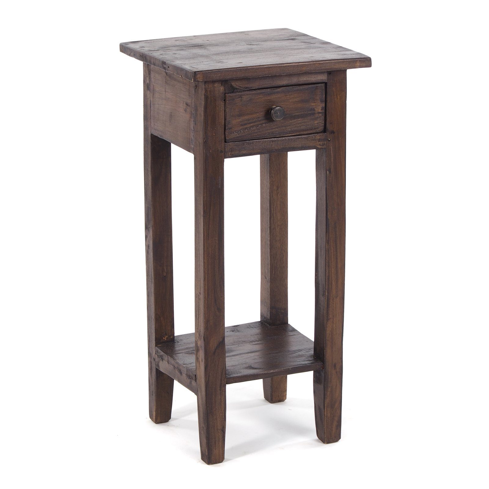 DESIGN DELIGHTS Telefontisch TELEFONTISCH "DRAWER 65", Altholz massiv, 65x31x31 cm, Beistelltisch