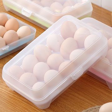 Lubgitsr Eierkorb Eierbox – praktische Kühlschrank Box mit Deckel aus robustem