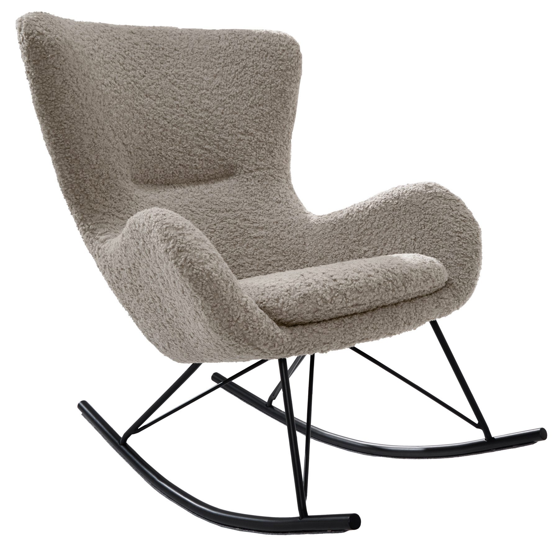 riess-ambiente Schaukelstuhl SCANDINAVIA SWING champagner greige / schwarz günstig online kaufen