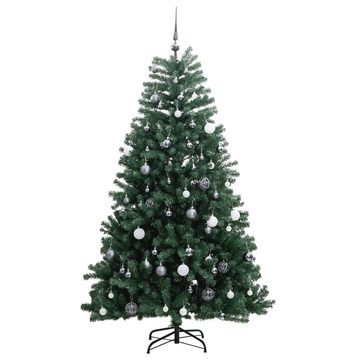 vidaXL Künstlicher Weihnachtsbaum Künstlicher Weihnachtsbaum Klappbar 300 LEDs Kugeln 240 cm