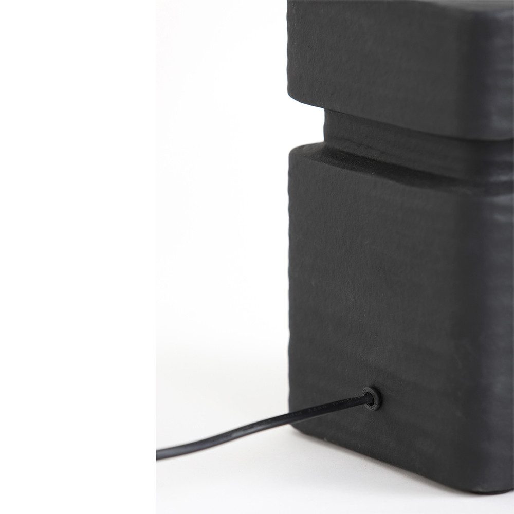 Light & Living Tischleuchte Lampenfuß AMTA Light & Living Tischleuchte 16x16x32 cm Keramik schwarz, ohne Leuchtmittel