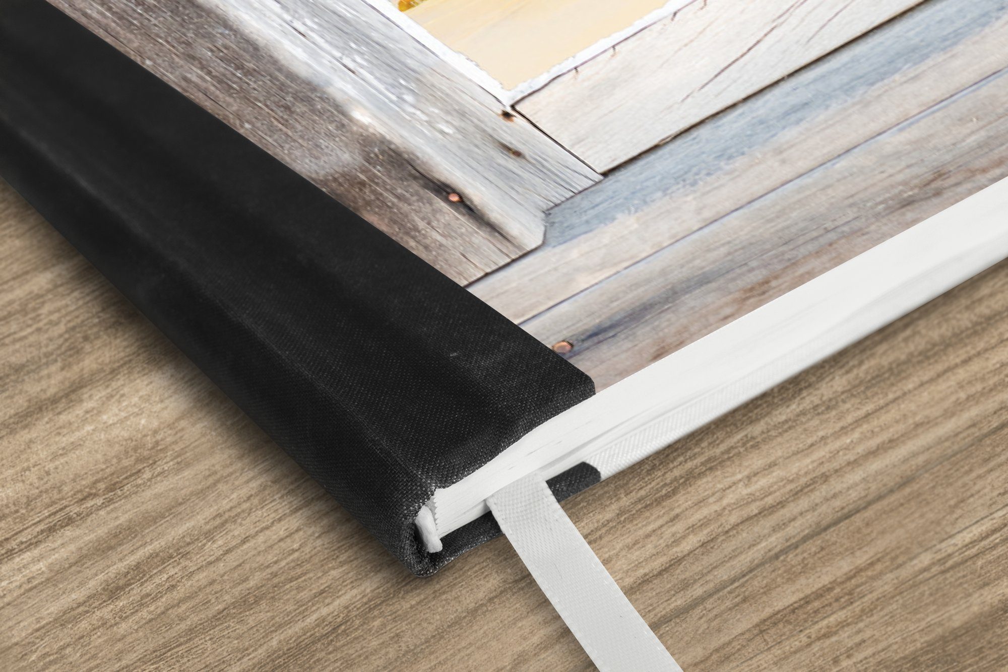 Thumbnail - MuchoWow Notizbuch Durchblick - Strand - Holz, Notebook, Notizblock a5, Tagebuch, Journal Liniert