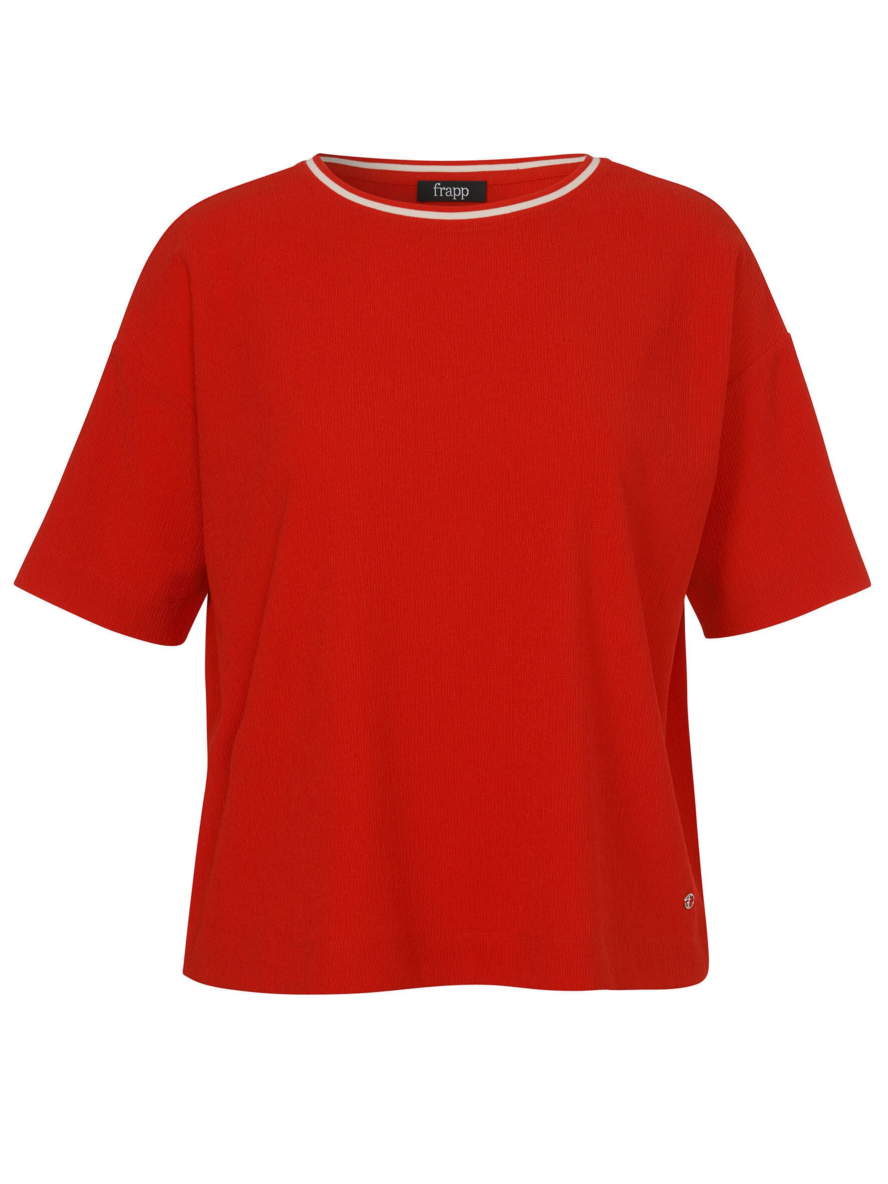FRAPP Kurzarmbluse (1-tlg) Große Größen
