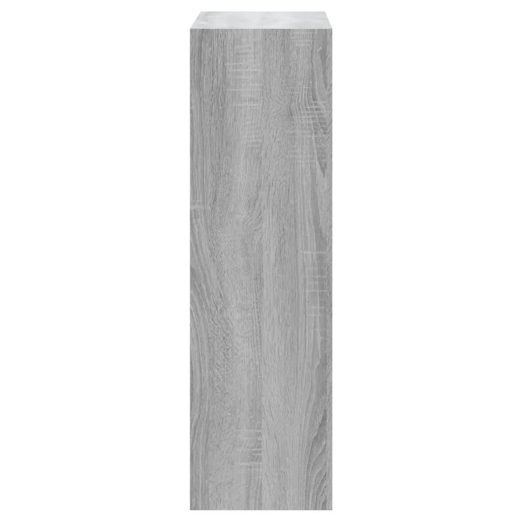 furnicato Grau 63x24x81 Schuhschrank Sonoma Holzwerkstoff cm