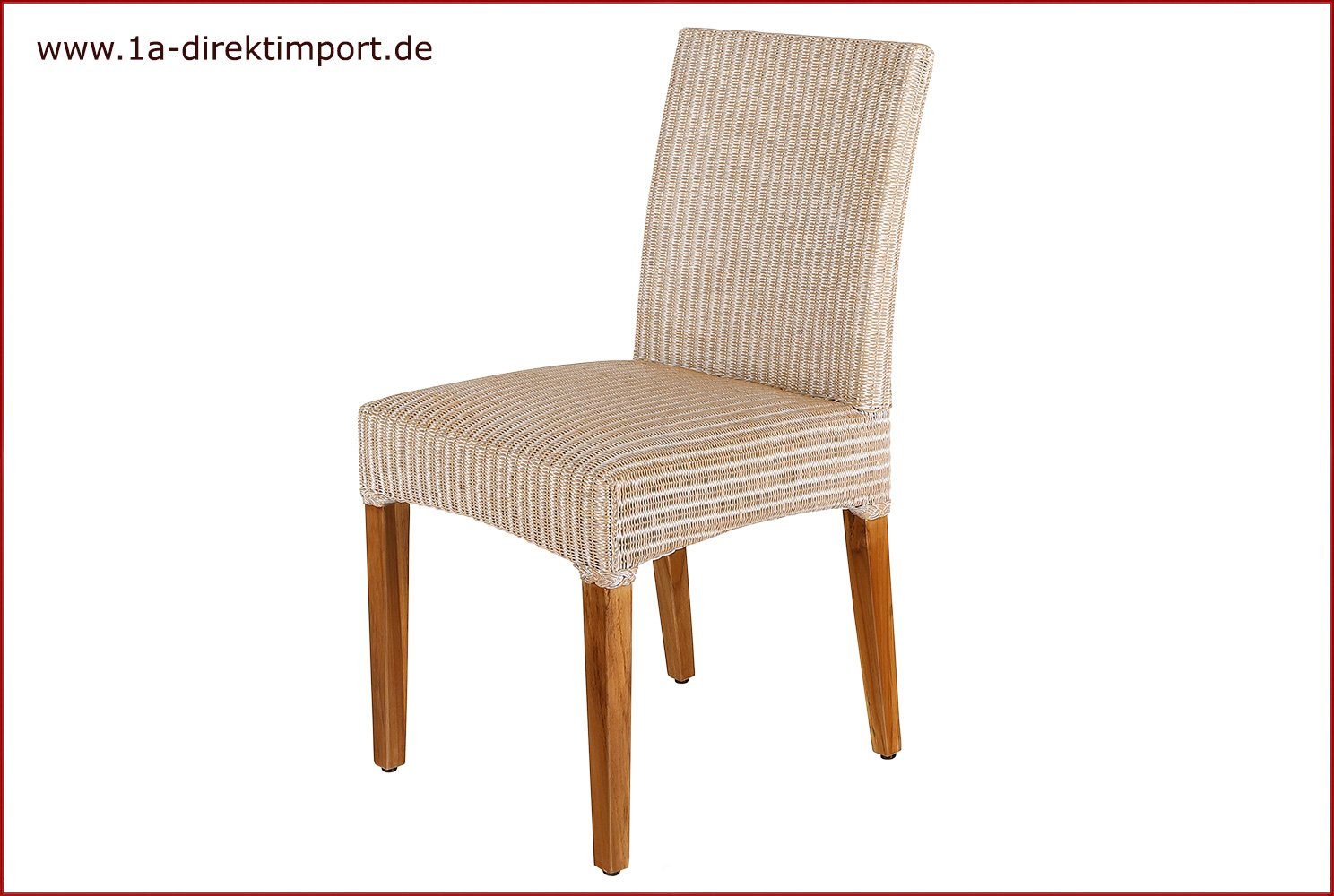 1a Direktimport Esszimmerstuhl Original Lloyd Loom Stühle - antik-weiß - Polsterstühle - Stuhl