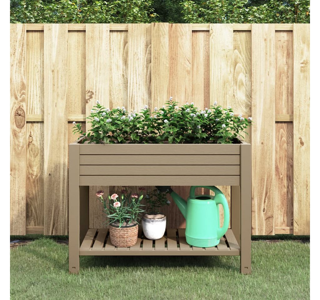 Thumbnail - furnicato Hochbeet Hellbraun 110x45x79 cm Polypropylen