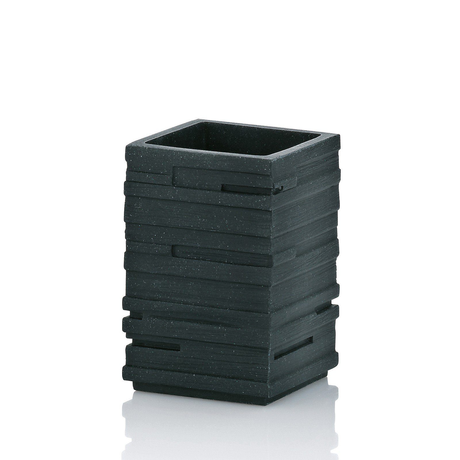 kela Zahnputzbecher Posidon, Steinschichten-Optik