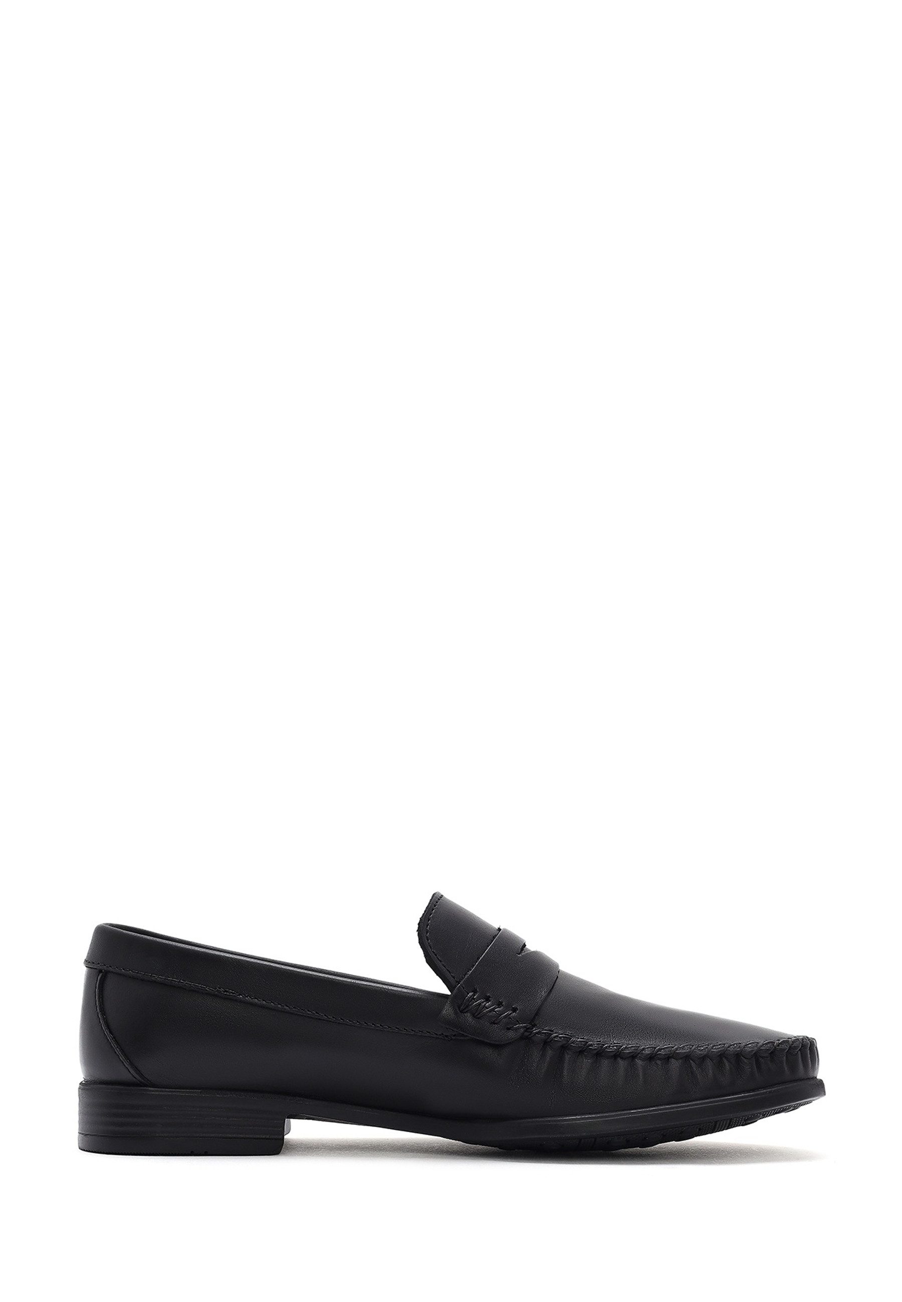 Derimod Lässige Loafer aus Leder Loafer Echtes Leder, Lederfutter, Gummisohle, Slipper-Stil