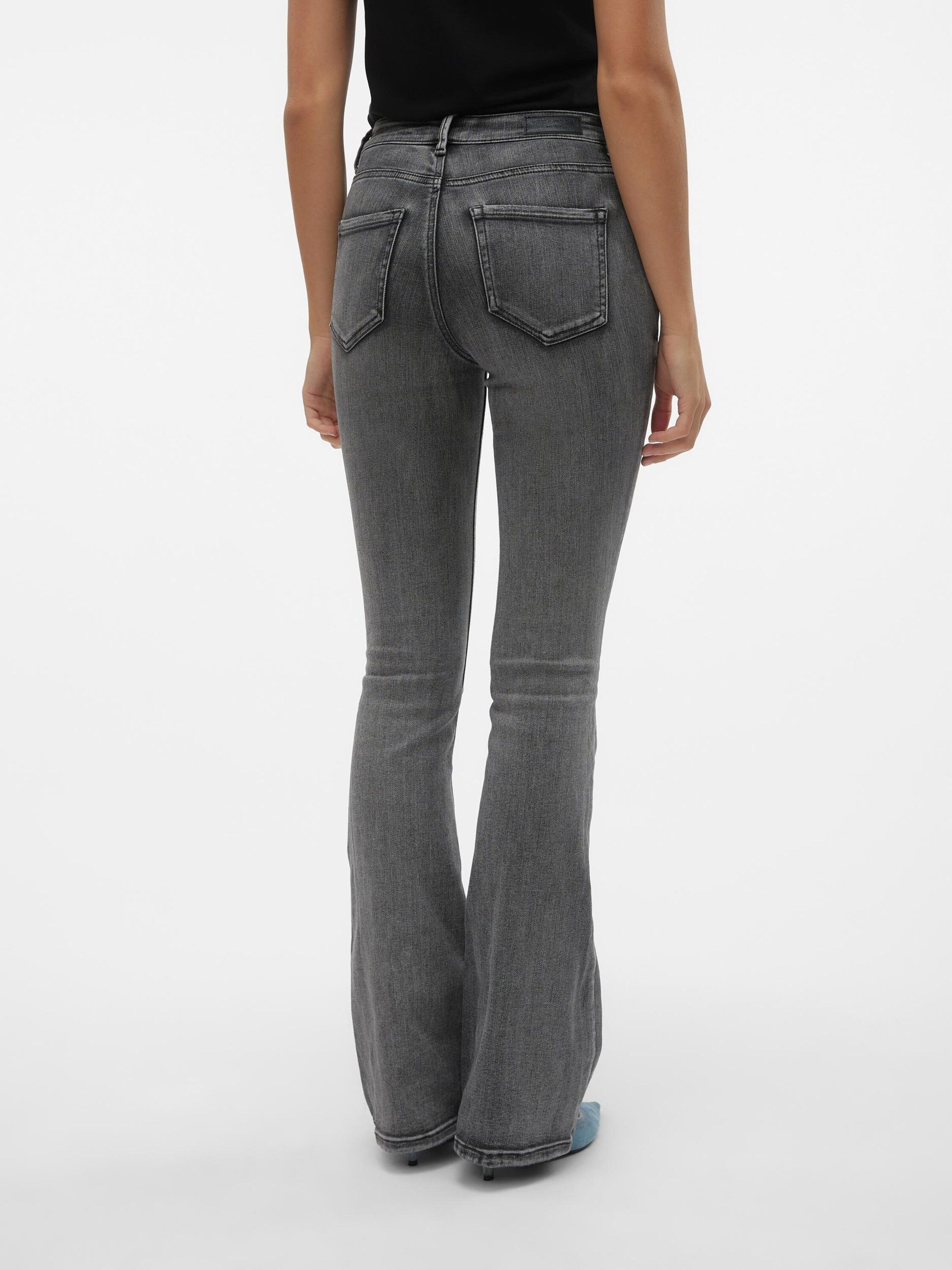 Vero Moda Schlagjeans Flash (1-tlg) Plain/ohne Details – Bild 4 von 5
