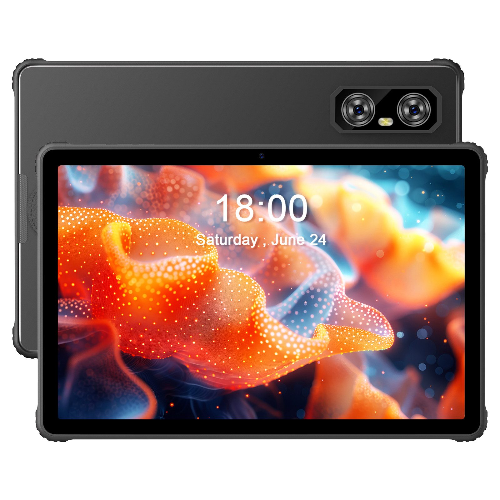 VASOUN TAB15 Robustes Outdoor-Tablet 11 Zoll,128 GB,Android 14,5G WiFi Tablet Tablet (11 Zoll Tablet", Android-Betriebssystem, ( Telefonfunktion, Militärstandard, IR-Kamera,Gaming Tablet)