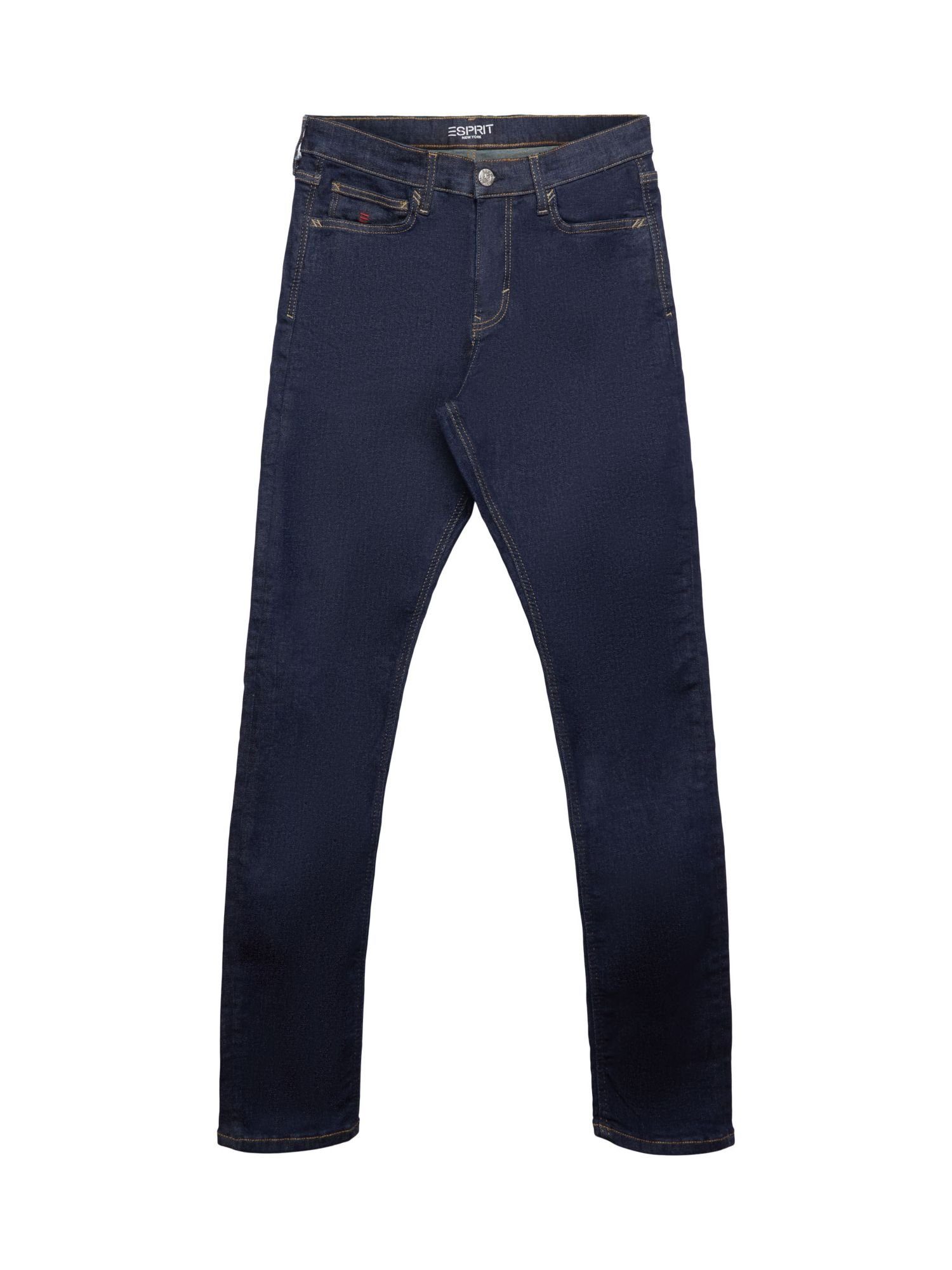 mittlerer Skinny Straight-Jeans Esprit mit Jeans Bundhöhe