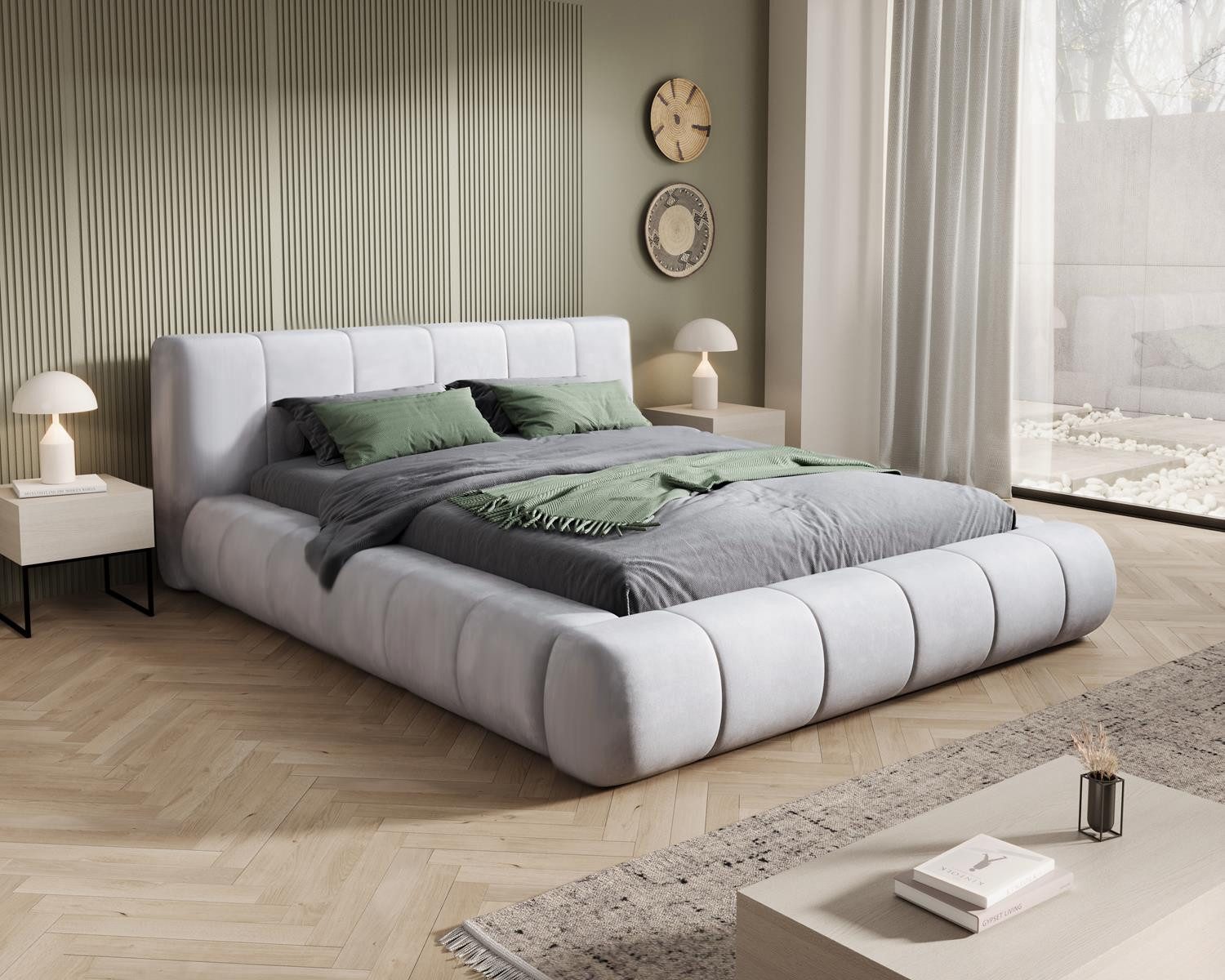 Compleo Polsterbett Designer Bett PALOS Velvet günstig online kaufen
