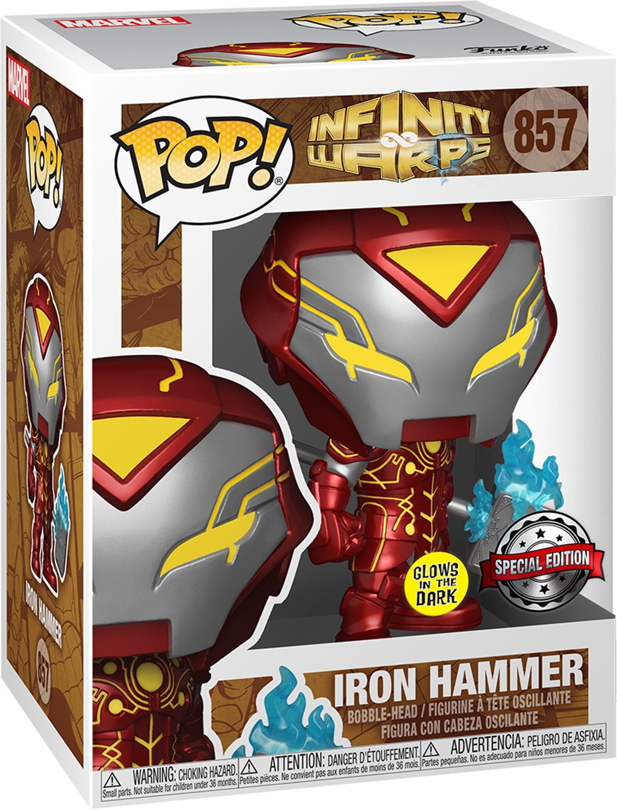 Funko Spielfigur Infinity Warps - Iron Hammer 857 SP Glows Pop!