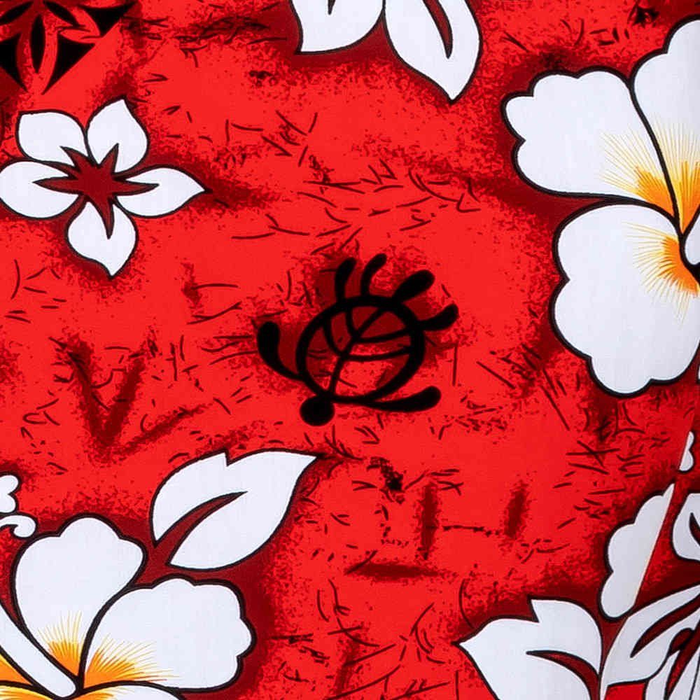 Hawaiihemdshop.de Hawaiihemd Hawaii Hemd Herren Baumwolle Kurzarm Hawaiihemd mit Blüten